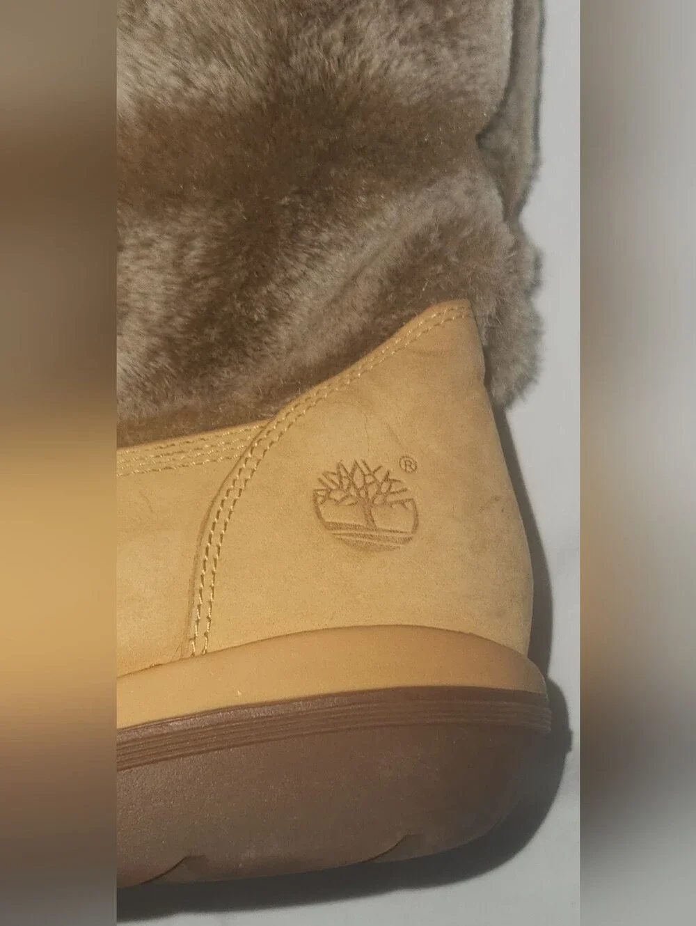Timberland Kickadilla Women’s Faux Fur Tall Winter Boots in Wheat Size 8.5